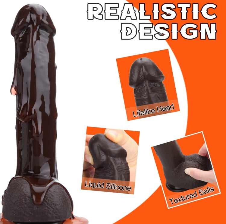 Chocolate Love Thrusting Dildo