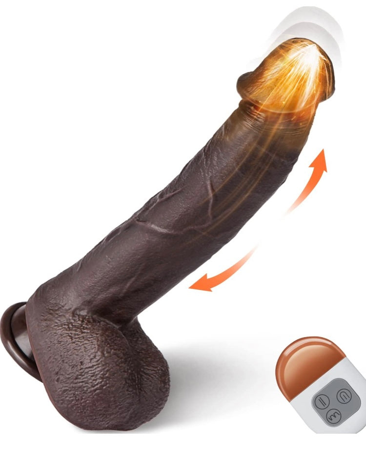 Chocolate Love Thrusting Dildo